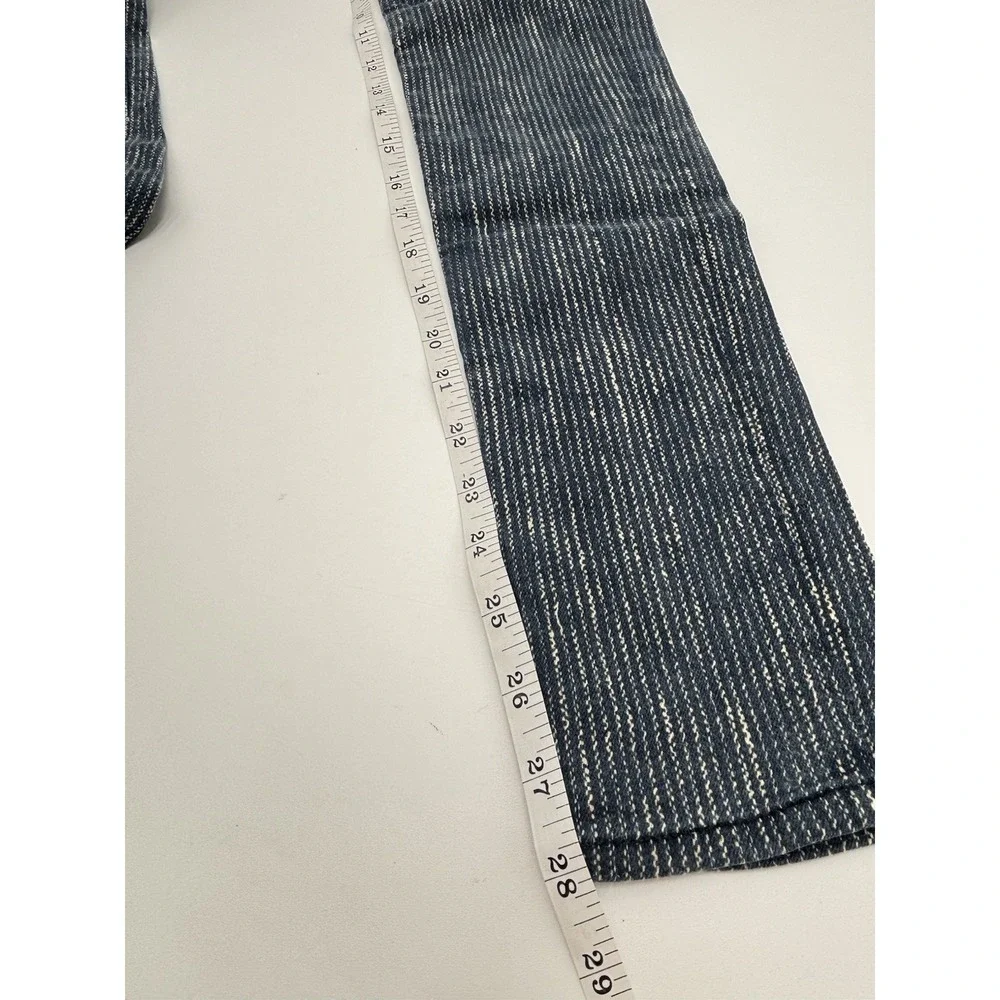 Rag & Bone Jean Skinny Pinstripe Jeans Womens 26 Blue Stretch Denim 28 Inseam
